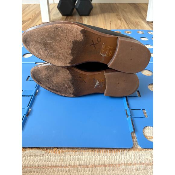 Madewell Black Leather Frances Loafer Flats Size 7 - Picture 5 of 12